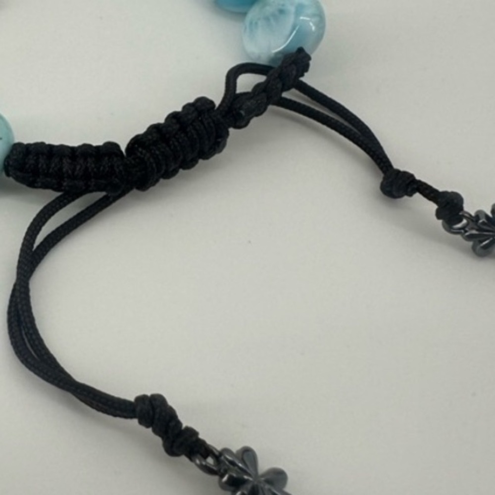 Marahlago Larimar Adjustable Beaded Bracelet! - Picture 7 of 7